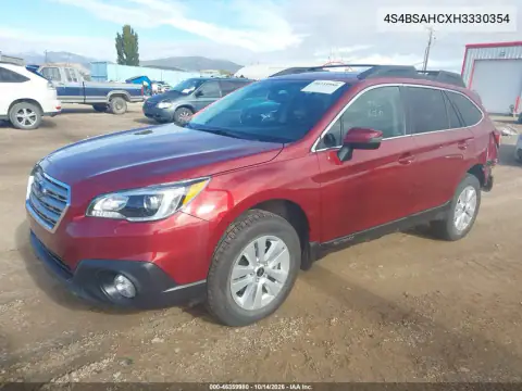 4S4BSAHCXH3330354 — 2017 Subaru Outback, ფოტო 3, IAAI, უკანა მარცხენა ნაწილი