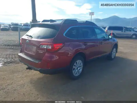 4S4BSAHCXH3330354 — 2017 Subaru Outback, ფოტო 5, IAAI, უკანა მარცხენა ნაწილი