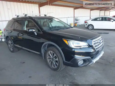 4S4BSETC5H3409378 — 2017 Subaru Outback, უკანა მარცხენა ნაწილი, ფოტოები შეკეთებამდე