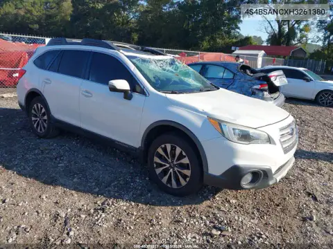4S4BSANCXH3261380 — 2017 Subaru Outback, Dach, zdjęć przed naprawą