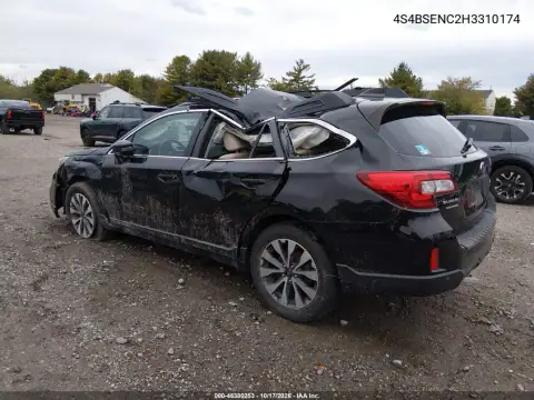 4S4BSENC2H3310174 — 2017 Subaru Outback, фото 3 з IAAI, Дах