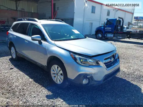 4S4BSACC2J3313058 — 2018 Subaru Outback, Front end, before-repair photos