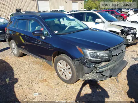 4S4BSACC8J3345335 — 2018 Subaru Outback, Передня частина, фото до ремонту