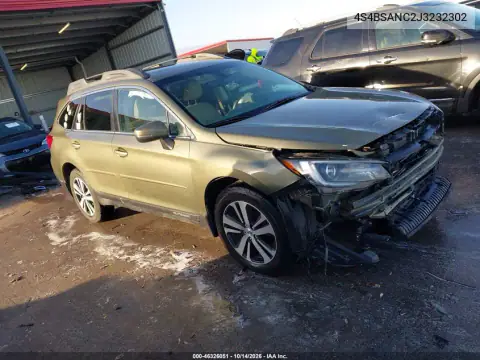 4S4BSANC2J3232302 — 2018 Subaru Outback, ПЕРЕДНЯЯ ЧАСТЬ, фото до ремонта