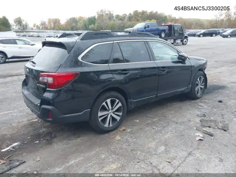 4S4BSANC5J3300205 — 2018 Subaru Outback, photo 5 from IAAI, Front end