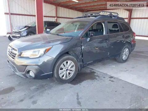 4S4BSACC6J3201413 — 2018 Subaru Outback, фото 3 з IAAI 27.10.2026, Лівий бік