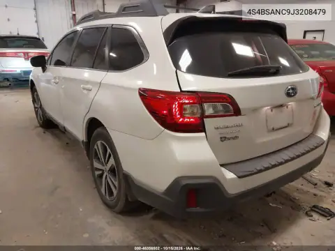 4S4BSANC9J3208479 — 2018 Subaru Outback, ფოტო 4, IAAI, წინა ნაწილი