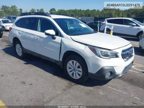 4S4BSAFC0J3291475 — 2018 Subaru Outback, Parte delantera y trasera, fotos antes de reparar
