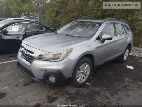 4S4BSAHC3J3283870 — 2018 Subaru Outback, zdjęcie 3 z IAAI, Przód