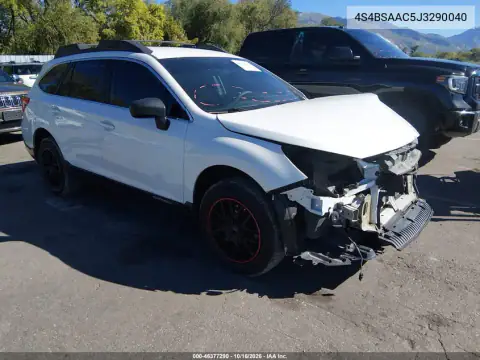4S4BSAAC5J3290040 — 2018 Subaru Outback, ПЕРЕДНЯЯ ЧАСТЬ, фото до ремонта