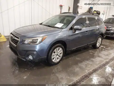 4S4BSAFCXJ3323302 — 2018 Subaru Outback, photo 3 from IAAI, Rear end