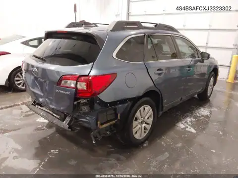 4S4BSAFCXJ3323302 — 2018 Subaru Outback, photo 5 from IAAI, Rear end
