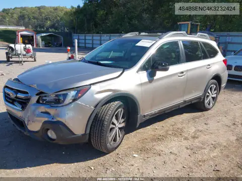4S4BSENC4K3232424 — 2019 Subaru Outback, фото 3 с аукциона IAAI, Передняя часть справа