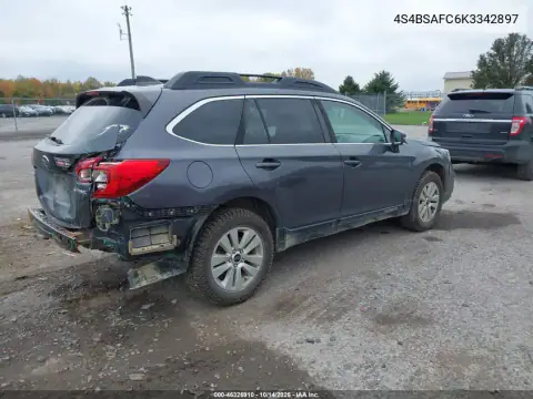 4S4BSAFC6K3342897 — 2019 Subaru Outback, фото 5 с аукциона IAAI, Задняя часть