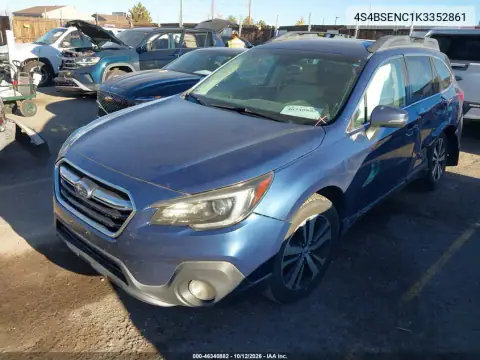 4S4BSENC1K3352861 — 2019 Subaru Outback, zdjęcie 3 z IAAI, Lewy bok