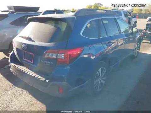 4S4BSENC1K3352861 — 2019 Subaru Outback, zdjęcie 5 z IAAI, Lewy bok