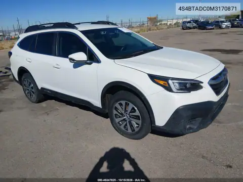 4S4BTADC0M3170871 — 2021 Subaru Outback, Nie podano, zdjęć przed naprawą