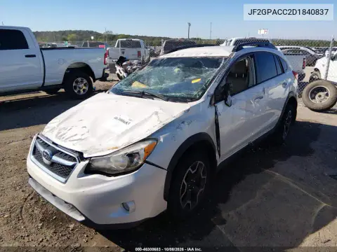 2013 Subaru Xv Crosstrek 2.0I Premium VIN JF2GPACC2D1840837 фото 2