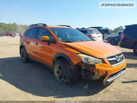 JF2GPAGC5D2846202 — 2013 Subaru XV, Передняя часть справа, фото до ремонта