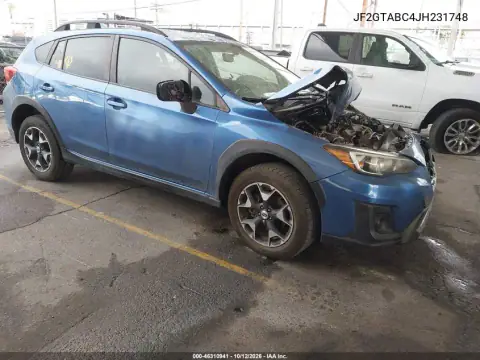 JF2GTABC4JH231748 — 2018 Subaru XV, Parte delantera, fotos antes de reparar