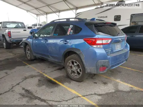 JF2GTABC4JH231748 — 2018 Subaru XV, zdjęcie 4 z IAAI, Przód