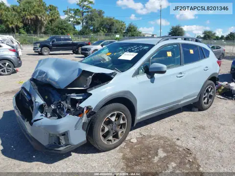 JF2GTAPC5L8201346 — 2020 Subaru XV, photo 2 from IAAI, Biohazard / chemical