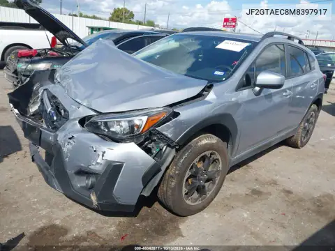 JF2GTAEC8M8397917 — 2021 Subaru XV, фото 2 с аукциона IAAI, Передняя часть