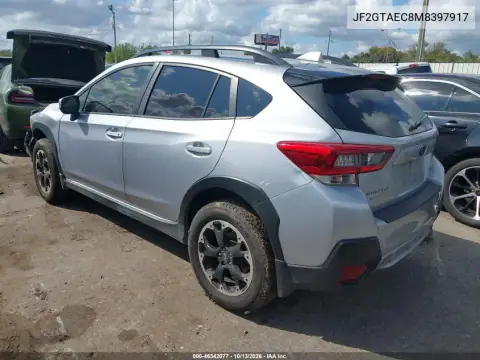 JF2GTAEC8M8397917 — 2021 Subaru XV, фото 3 с аукциона IAAI, Передняя часть