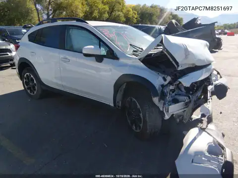 JF2GTAPC7M8251697 — 2021 Subaru XV, წინა ნაწილი, ფოტოები შეკეთებამდე