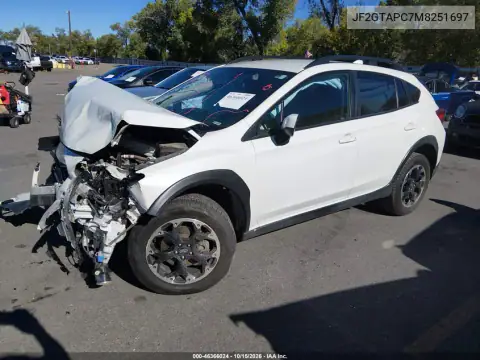 JF2GTAPC7M8251697 — 2021 Subaru XV, ფოტო 2, IAAI, წინა ნაწილი