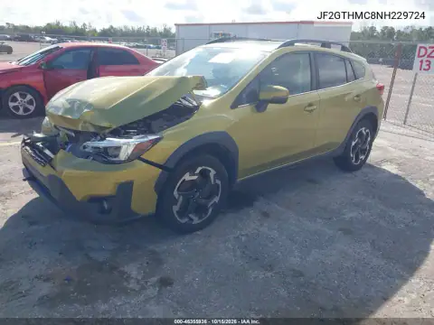 JF2GTHMC8NH229724 — 2022 Subaru XV, ფოტო 3, IAAI, წინა ნაწილი