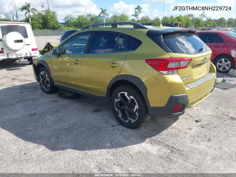 JF2GTHMC8NH229724 — 2022 Subaru XV, ფოტო 4, IAAI, წინა ნაწილი