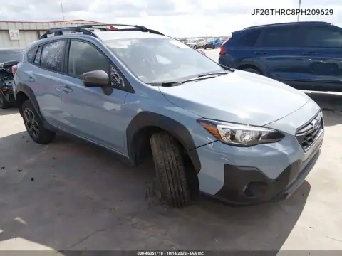 JF2GTHRC8PH209629 — 2023 Subaru XV, передняя и задняя части, фото до ремонта