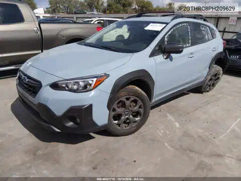 JF2GTHRC8PH209629 — 2023 Subaru XV, фото 2 з IAAI, Передня й задня частини