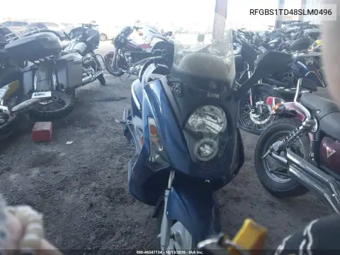 RFGBS1TD48SLM0496 — 2008 Sym RV, Повреждения со всех сторон, фото до ремонта