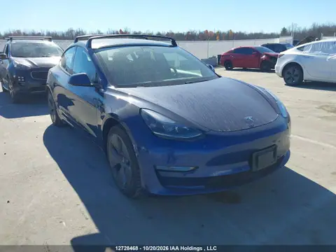 5YJ3E1EA7MF017018 Tesla Model 3 Standard Range/Standard Range Plus 2021 — დაზიანება წინა ნაწილი, ფოტო შეკეთებამდე