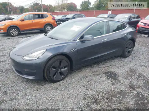 5YJ3E1EB8JF114149 — 2018 Tesla Model 3, zdjęcie 2 z IAAI 04.11.2026, Tył
