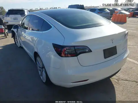 5YJ3E1EB2JF185752 — 2018 Tesla Model 3, photo 3 from IAAI, Front end