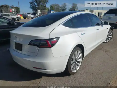5YJ3E1EB2JF185752 — 2018 Tesla Model 3, photo 4 from IAAI, Front end
