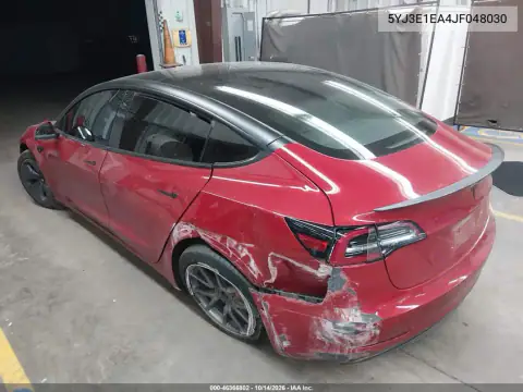 5YJ3E1EA4JF048030 — 2018 Tesla Model 3, photo 3 from IAAI, Left rear
