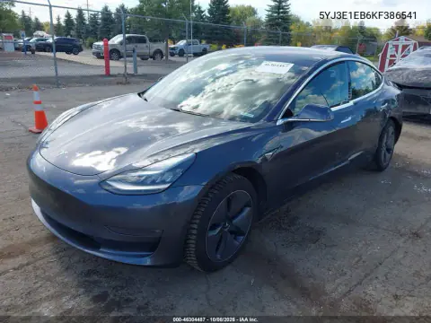 2019 Tesla Model 3 Long Range/Performance VIN 5YJ3E1EB6KF386541 фото 2
