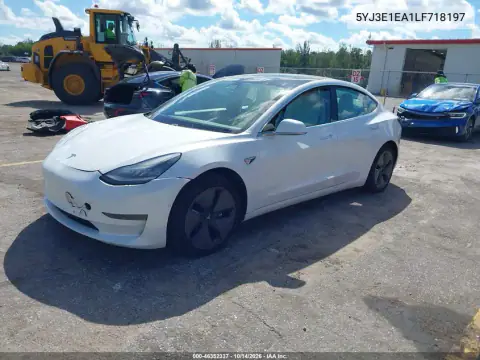5YJ3E1EA1LF718197 — 2020 Tesla Model 3, photo 2 from IAAI, Normal wear