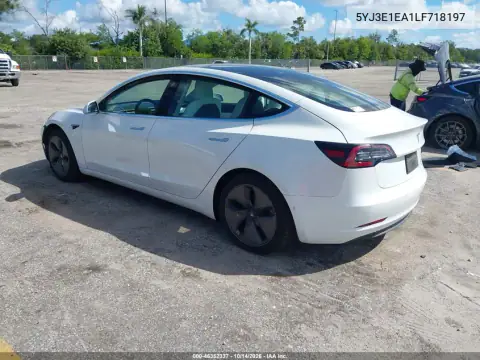 5YJ3E1EA1LF718197 — 2020 Tesla Model 3, photo 3 from IAAI, Normal wear
