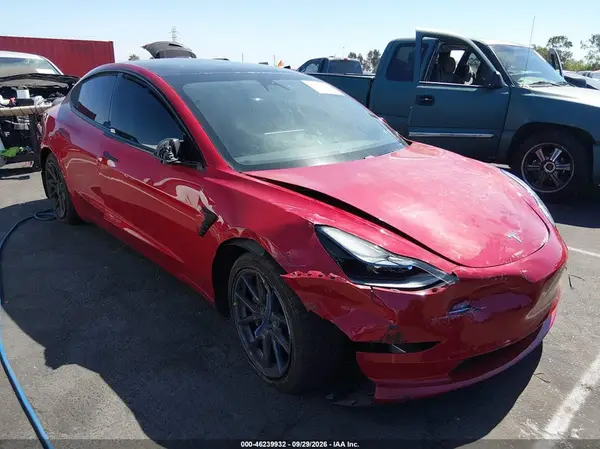 5YJ3E1EB9MF874532 Tesla Model 3 2021 — Right side damage, before-repair photo