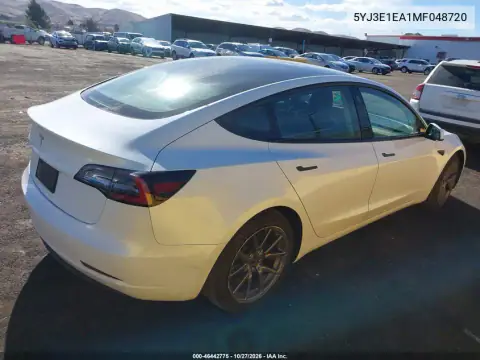 5YJ3E1EA1MF048720 — 2021 Tesla Model 3, foto 4 de IAAI, No indicado
