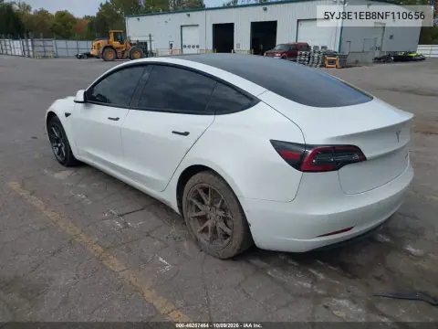 2022 Tesla Model 3 Long Range Dual Motor All-Wheel Drive VIN 5YJ3E1EB8NF110656 фото 3