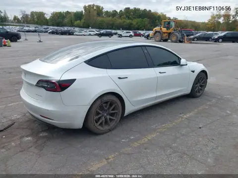 2022 Tesla Model 3 Long Range Dual Motor All-Wheel Drive VIN 5YJ3E1EB8NF110656 фото 4