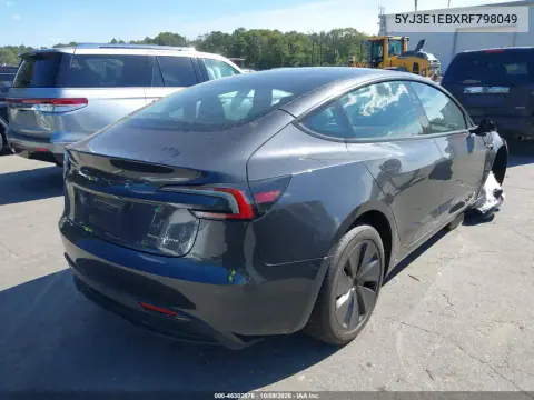 2024 Tesla Model 3 Long Range Dual Motor All-Wheel Drive VIN 5YJ3E1EBXRF798049 фото 4