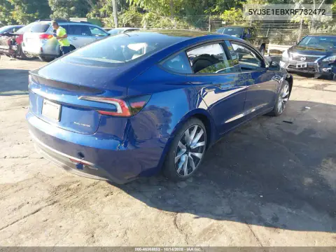 5YJ3E1EBXRF732472 — 2024 Tesla Model 3, ფოტო 4, IAAI, მარცხენა მხარე