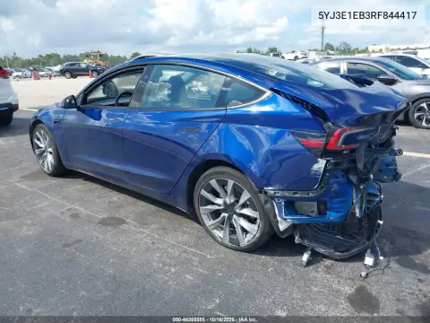 5YJ3E1EB3RF844417 — 2024 Tesla Model 3, ფოტო 3, IAAI, წინა ნაწილი